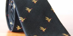 Alexander Olch Silk Duck Tie 1