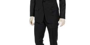 Dior Homme Fine Wool Black Single Breasted, 2 Button Suit 1