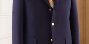 J. Press Navy Sack Blazer in Wool