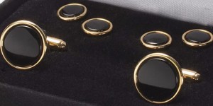 J. Press Onyx Cufflink and Stud Set
