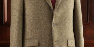 J. Press Tweed Herringbone 3 Button Sport Coat