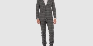 57 T Grey Prince of Wales Suit