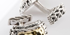 John Hardy Palu Gold Highway Cufflinks