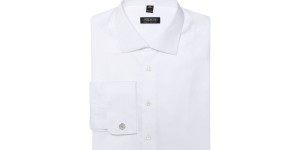 Piatelli White Pique Dress Shirt