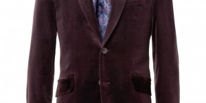 Etro Contrast-Collar Velvet Suit Jacket