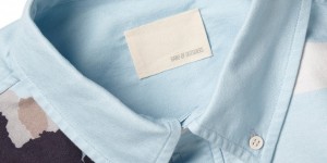 Band of Outsiders Map Print Cotton Shirt