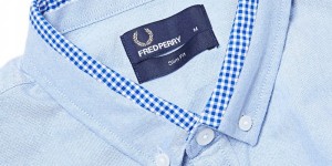 Fred Perry Gingham Tipped Oxford Shirt 1