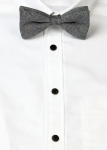Blackbird Black Chambray Bowtie