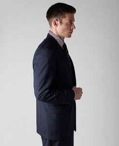 Brooks Brothers Navy Fine Stripe Fitzgerald 1818 Suit
