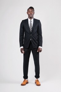 Dries Van Noten Wool Kilt Suit in Navy
