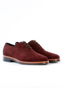 Heutchy Clap Oxford in Oxblood Suede