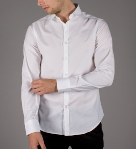 Il Rosso Skinny Collar Shirt