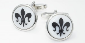 J. Press Fleur de Lis Cufflinks