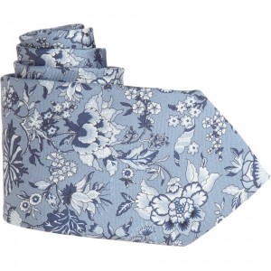Liberty of London Blue Wallflower Tie