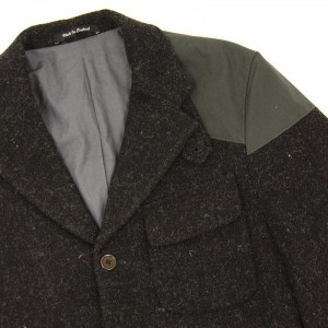 Nigel Cabourn Black Harris Tweed Mallory Sportcoat