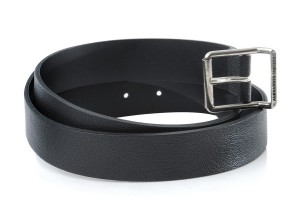 Alexander McQueen Black Leather Belt
