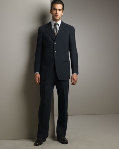 Armani Collezioni Dark Navy Executive Model Suit