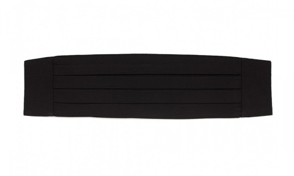 Black Grosgrain Cummerbund by Drakes London
