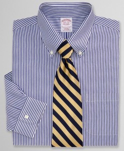 Brooks Brothers Traditional Fit Bengal Stripe Dress Shirt