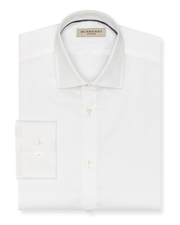Burberry Tonal Stripe Classic-Fit Dress Shirt with Barrel Cuffs