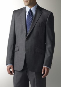 Grey Sharkskin Suit by Hart Schaffner Marx