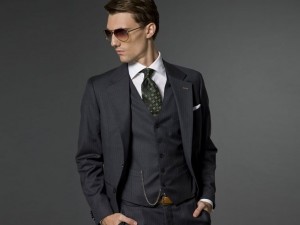 Indochino Grey Melange 3-Piece Suit