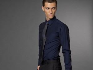 Indochino The Madras Royal Blue Shirt