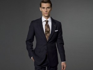 Indochino “The Walker” Navy Tweed Suit
