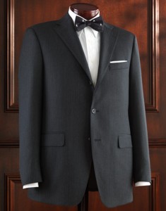 J. Press Charcoal Grey Herringbone Pressclusive Sack Suit