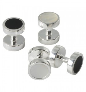 Mother of Pearl Reversible Studs by Hackett London