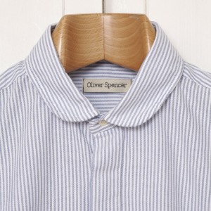 Oliver Spencer Blue Eton Collar Shirt