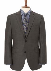 Austin Reed Brown Sharkskin Suit