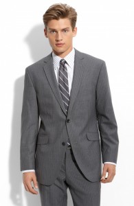 Ben Sherman Charcoal Pinstripe Suit
