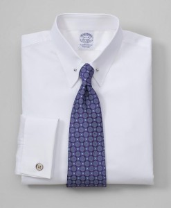 Brooks Brothers All-Cotton Slim Fit Solid Broadcloth Dress Shirt