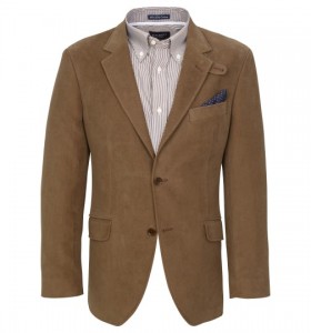 Brown Moleskin Chelsea Jacket by Hackett London
