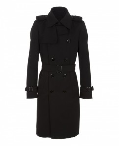 Classic Black Trench Coat by Yves Saint Laurent
