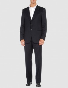 Emporio Armani Navy Blue Two-Button Suit