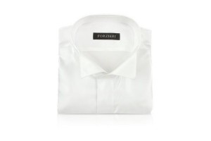 Forzieri White Wing Collar Shirt