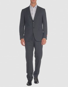 Isaia Men Two-Button Gray Suit