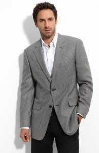John W. Nordstrom Checked Cashmere Sportcoat