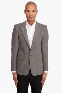 Marc Jacobs Gray Felt Blazer