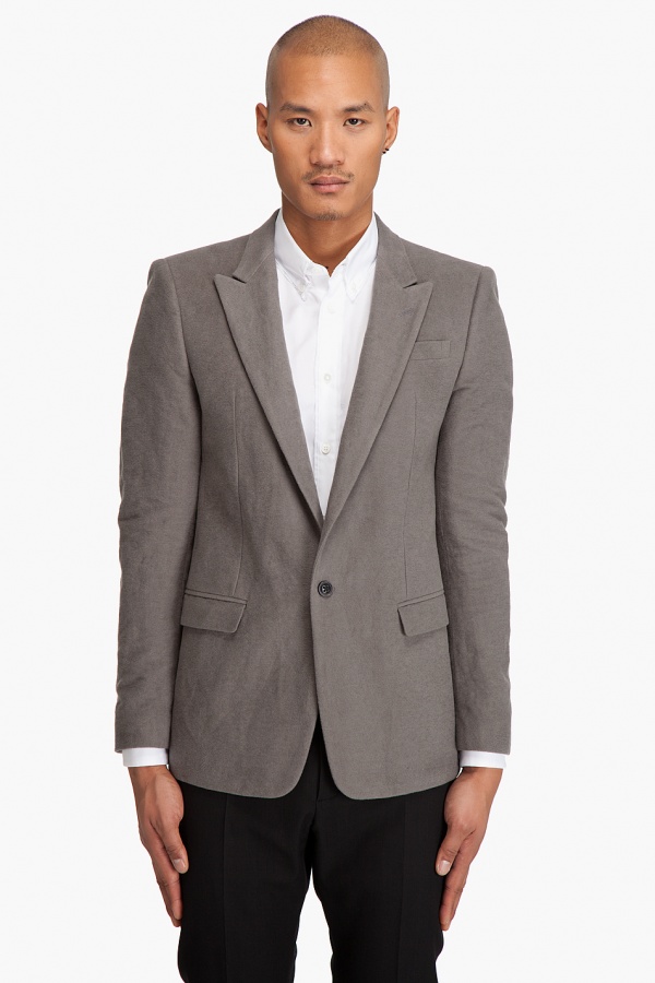 Marc Jacobs Gray Felt Blazer