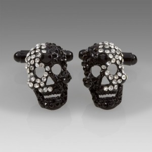 Paul Smith Skull Diamante Cufflinks