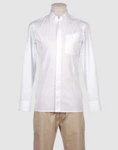 Raf Simons White Long Sleeve Cotton Shirt