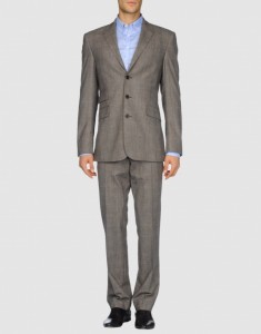 Thierry Mugler Grey Three Button Suit