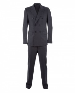 Yves Saint Laurent Double Breasted Grey Suit