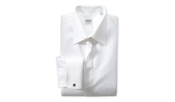 Armani Collezioni Trim Fit Tuxedo Shirt