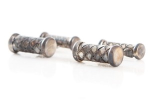 Bottega Veneta Double Barreled Cufflinks