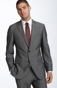 Calibrate Grey Wool & Mohair Suit