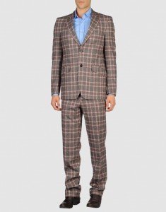 Etro Men Two Button Checked Suit